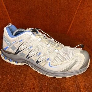 Salomon Mens XA Pro 3D Hiking Shoes size 11 White Blue Athletix Outdoors 370807